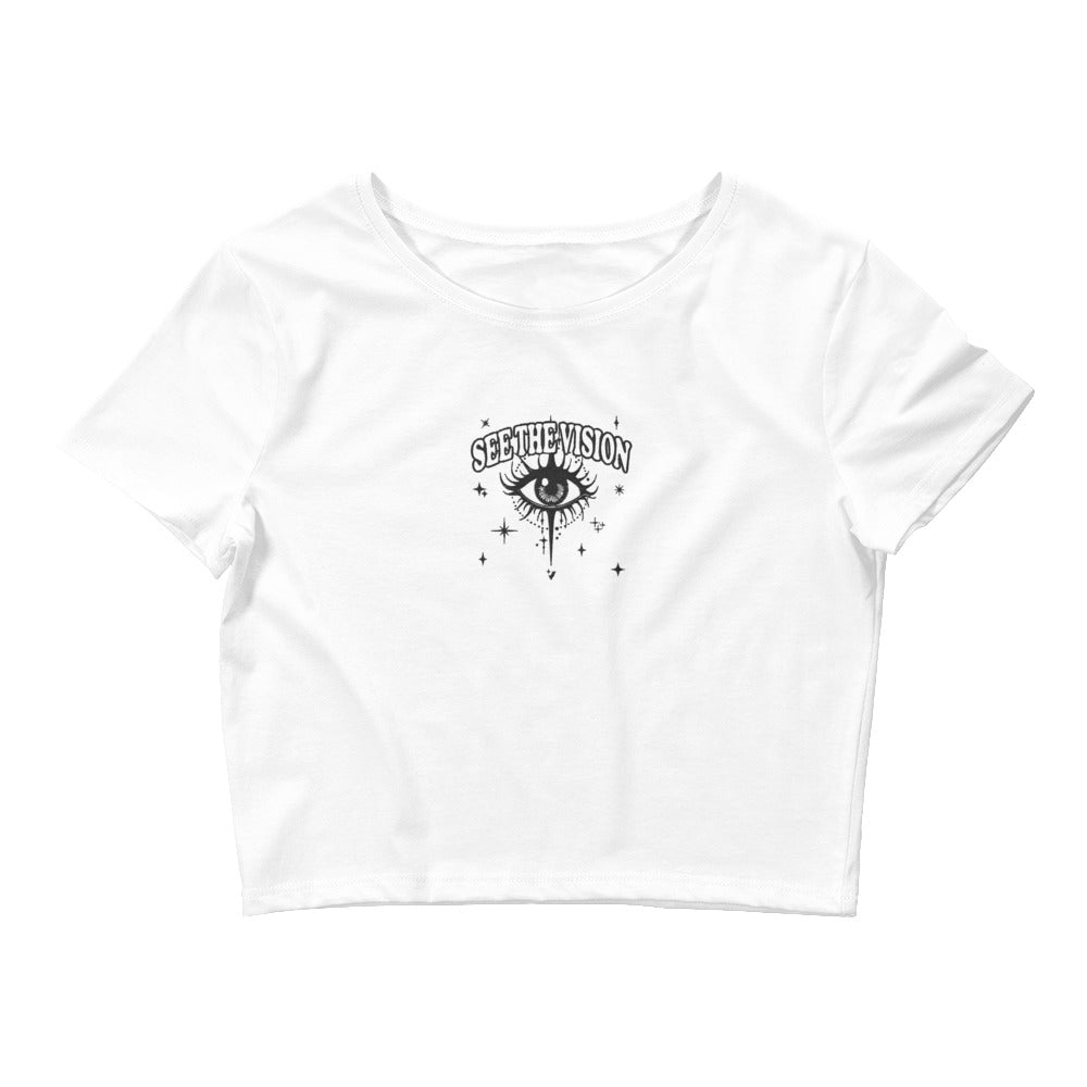 See the vision White baby tee